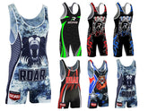 ROAR Men’s Wrestling Singlet Sports Gym Powerlifting Bodybuilding Vest Top - Roar-int